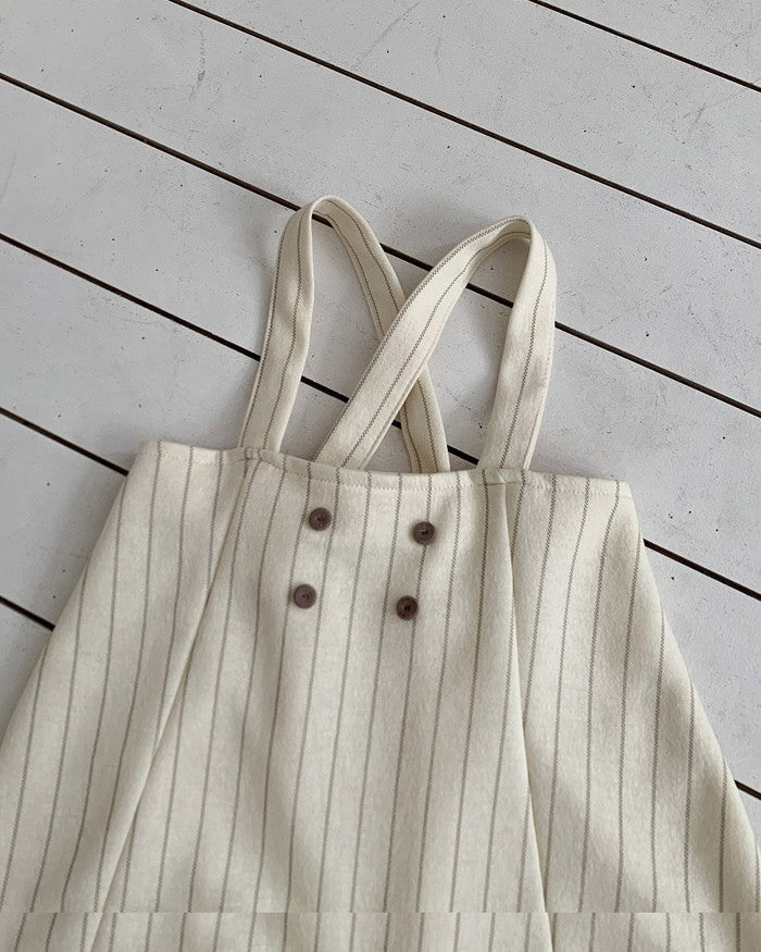 [bebeholic]Stitched suspender pants