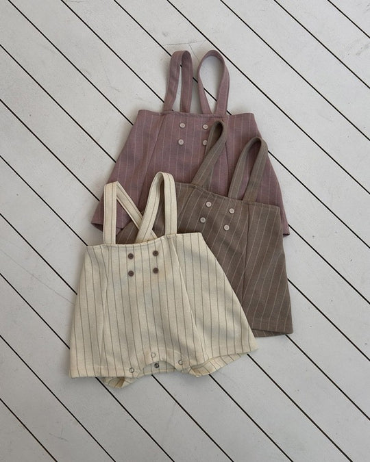 [bebeholic]Stitched suspender pants