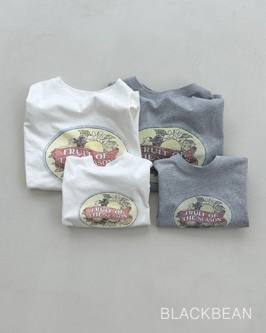 [BLACKBEAN]fruit T-shirt