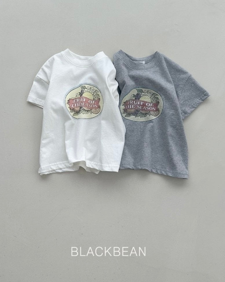 [BLACKBEAN]fruit T-shirt