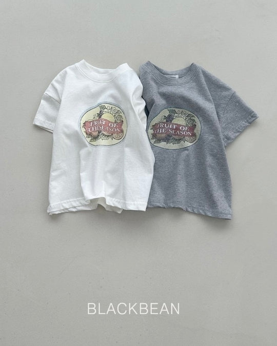[BLACKBEAN]fruit T-shirt