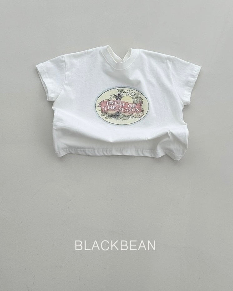 [BLACKBEAN]fruit T-shirt