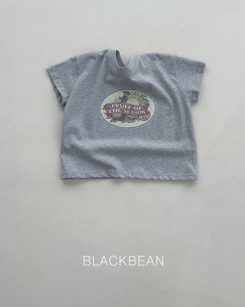 [BLACKBEAN]fruit T-shirt