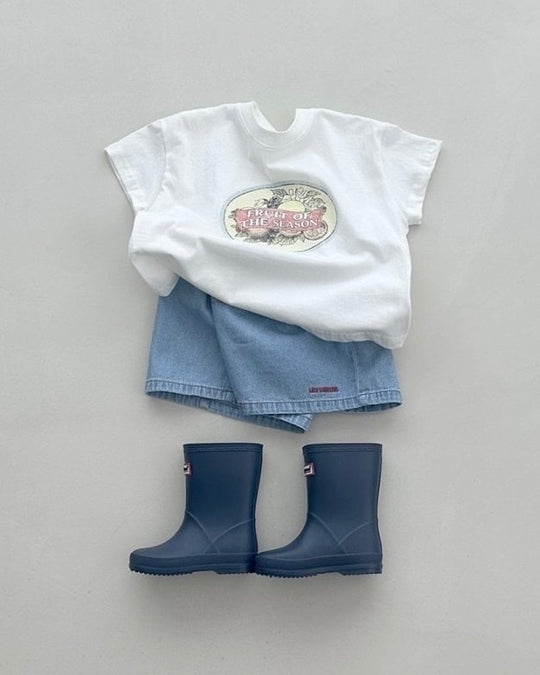 [BLACKBEAN]fruit T-shirt