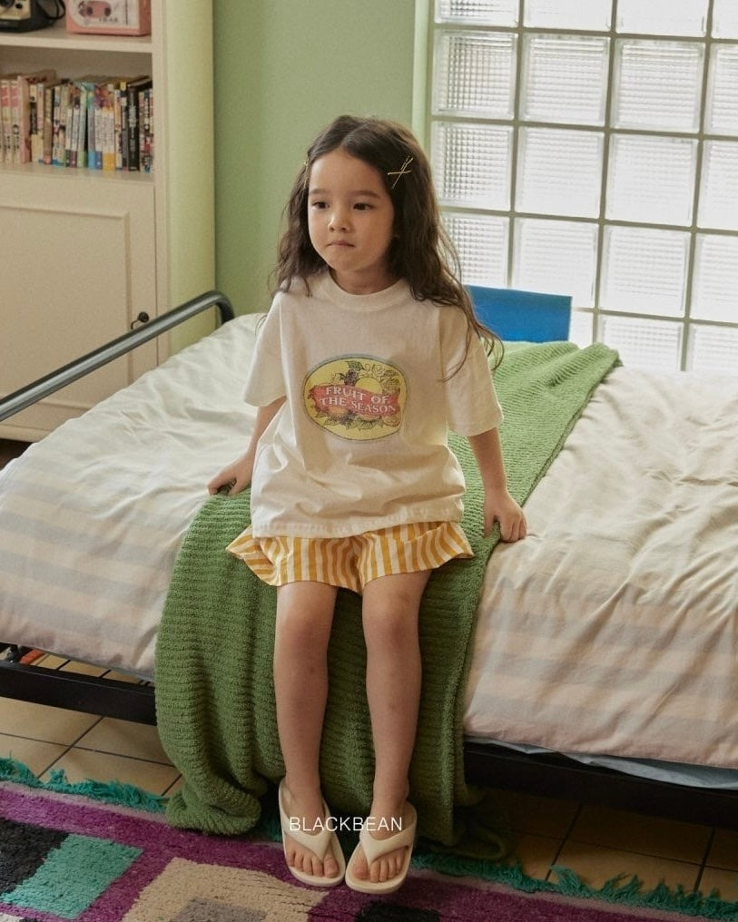 [BLACKBEAN]fruit T-shirt