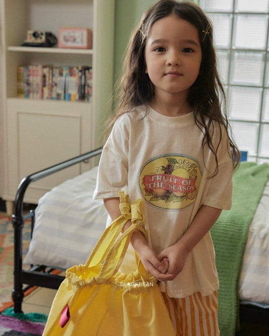 [BLACKBEAN]fruit T-shirt