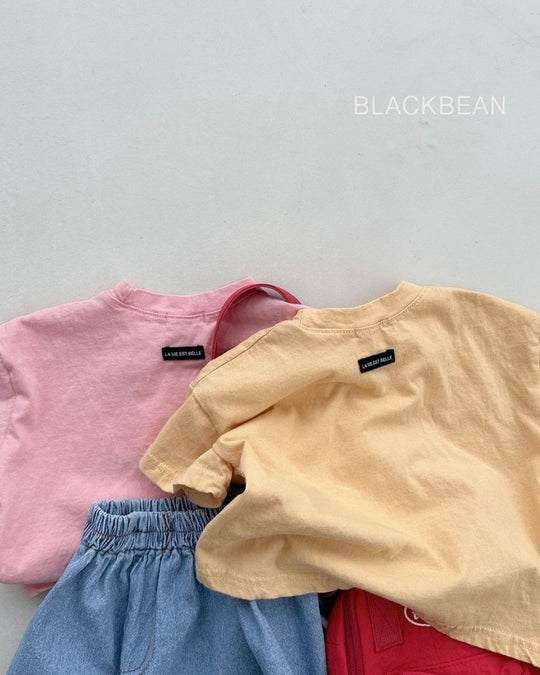 [BLACKBEAN]basic T-shirt