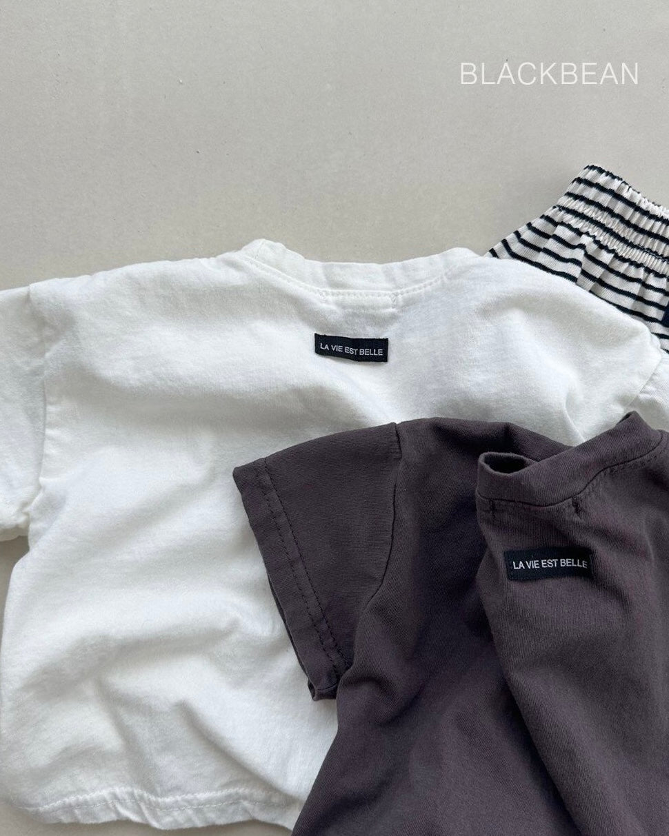 [BLACKBEAN]basic T-shirt
