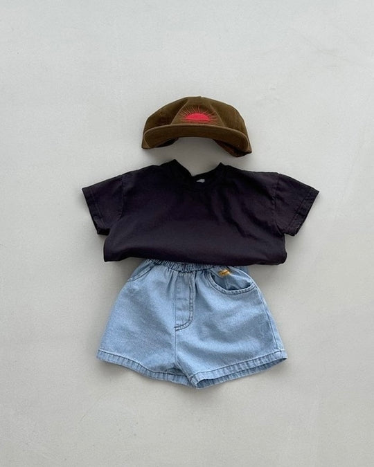 [BLACKBEAN]basic T-shirt