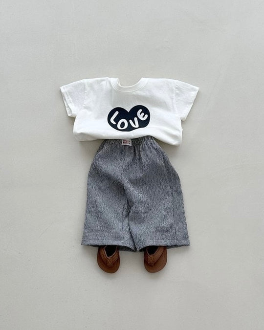 [BLACKBEAN]heart T-shirt