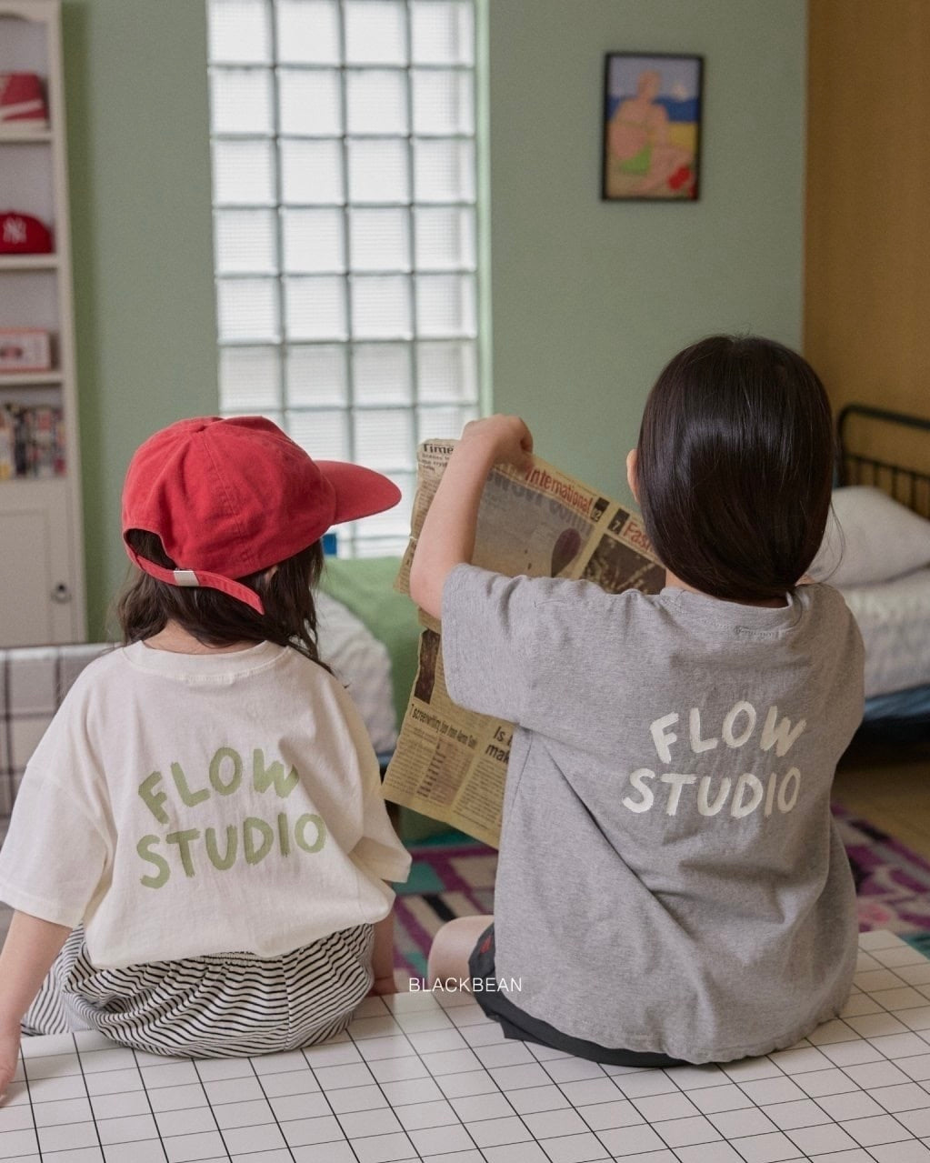 [BLACKBEAN]flow T-shirt