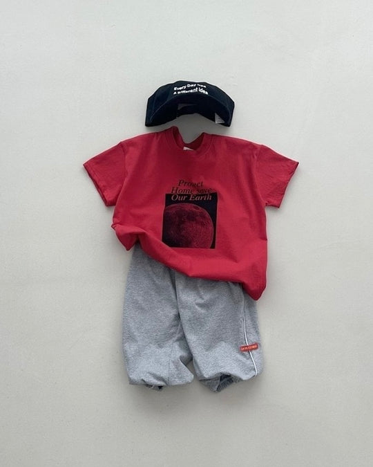 [BLACKBEAN]space T-shirt