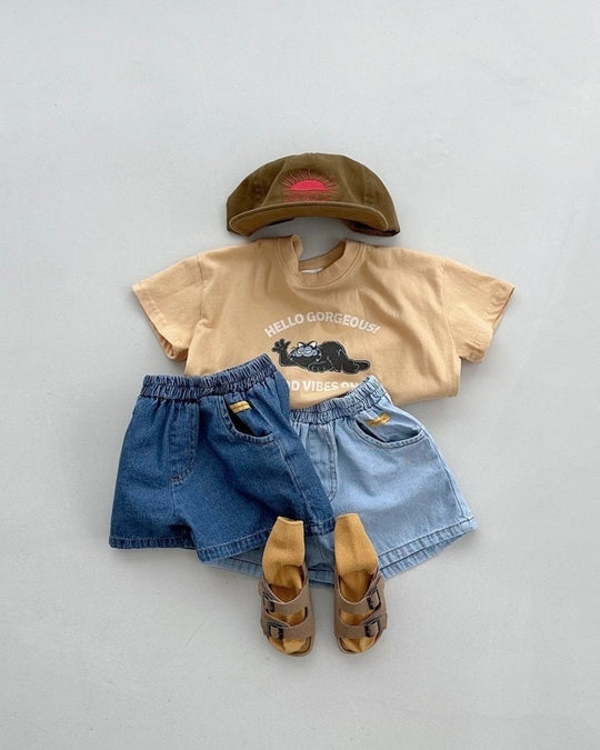 [BLACKBEAN]play denim pants