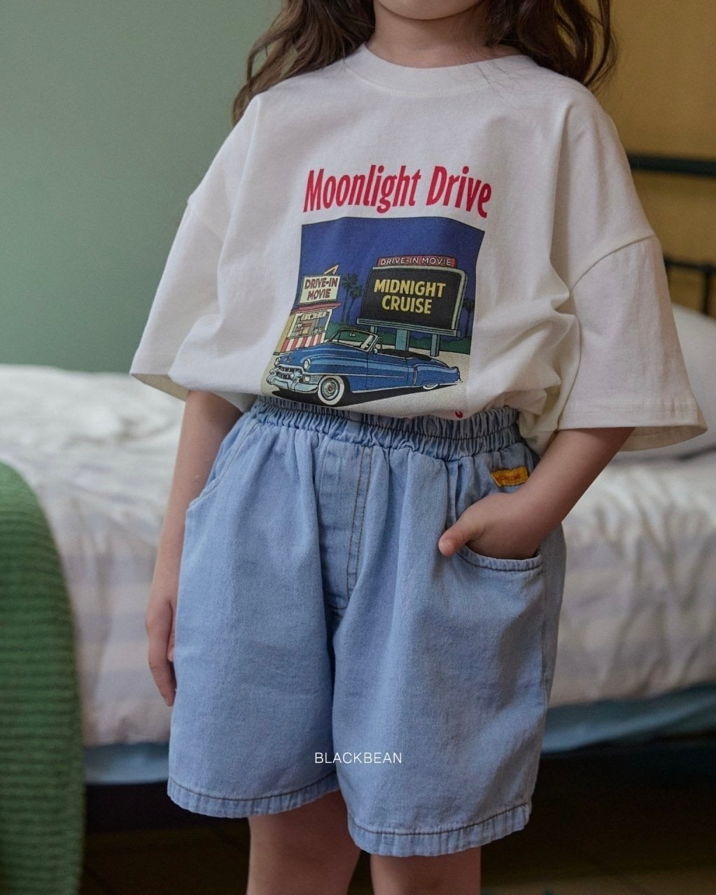 [BLACKBEAN]play denim pants