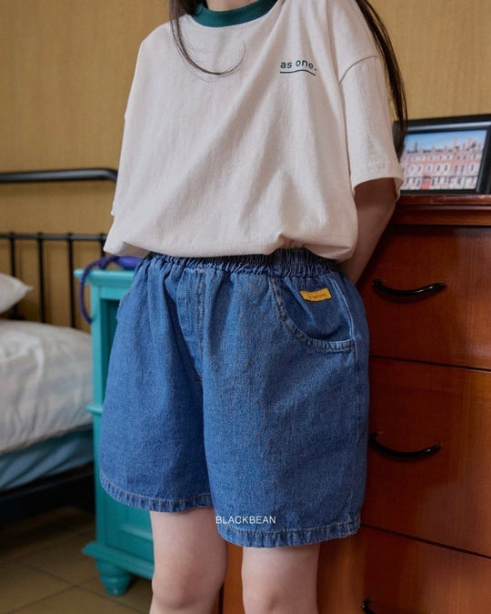 [BLACKBEAN]play denim pants