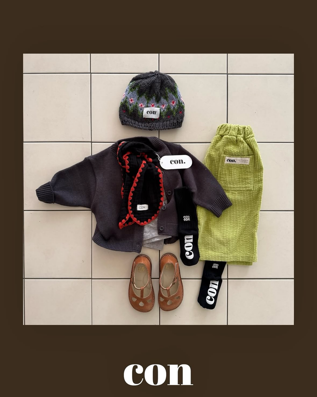 [con]color cardigan