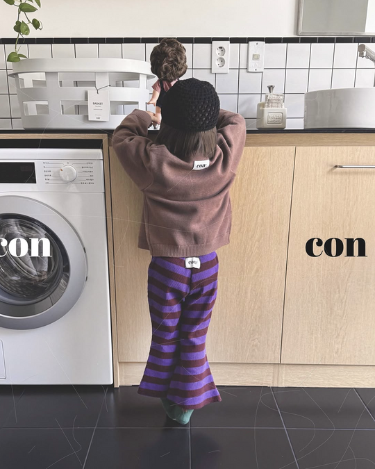 [con]Chocolate color flared pants
