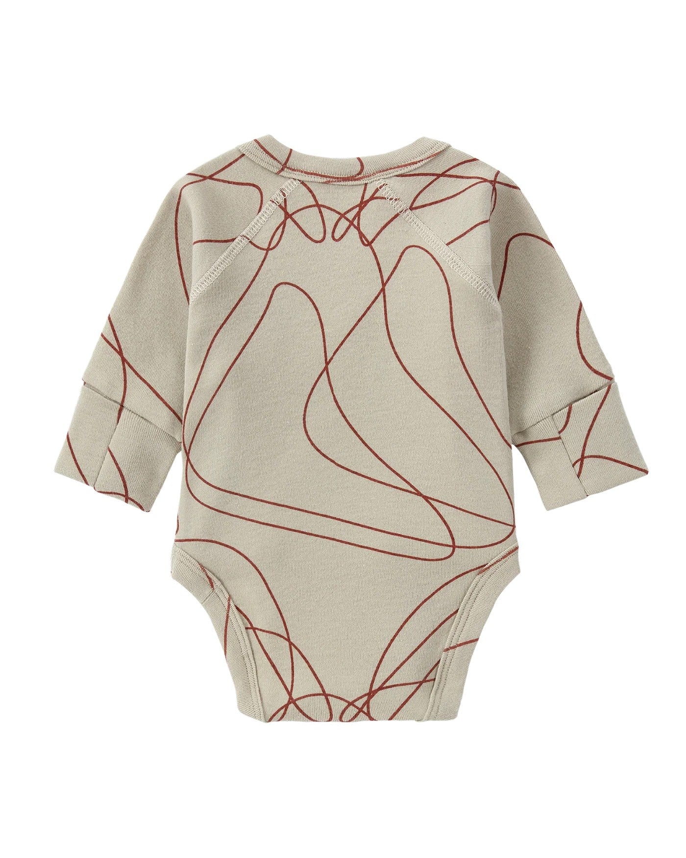 あお SUSUKOSHI Kimono Bodysuit Headband Organic Kimono Bodysuit L/S [ pebble ] / SUSUK