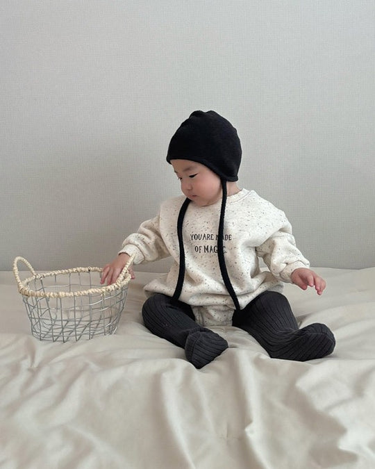 [lalaland]マジック裏起毛ロンパース