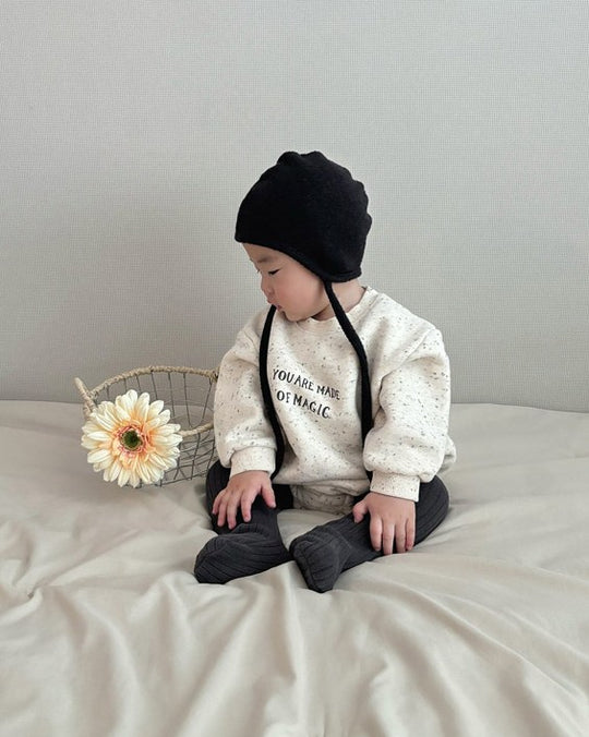 [lalaland]マジック裏起毛ロンパース