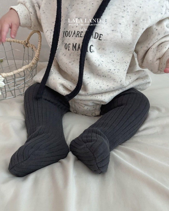 [lalaland]マジック裏起毛ロンパース