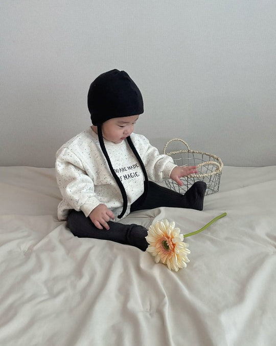 [lalaland]マジック裏起毛ロンパース