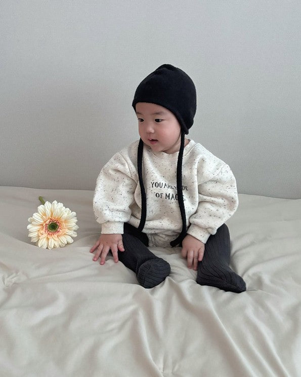 [lalaland]マジック裏起毛ロンパース