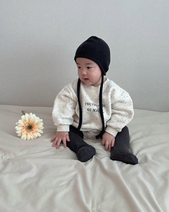 [lalaland]マジック裏起毛ロンパース