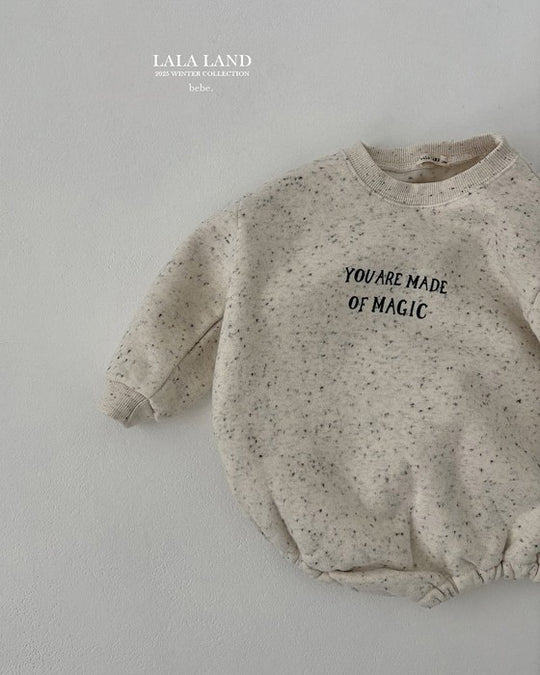 [lalaland]マジック裏起毛ロンパース