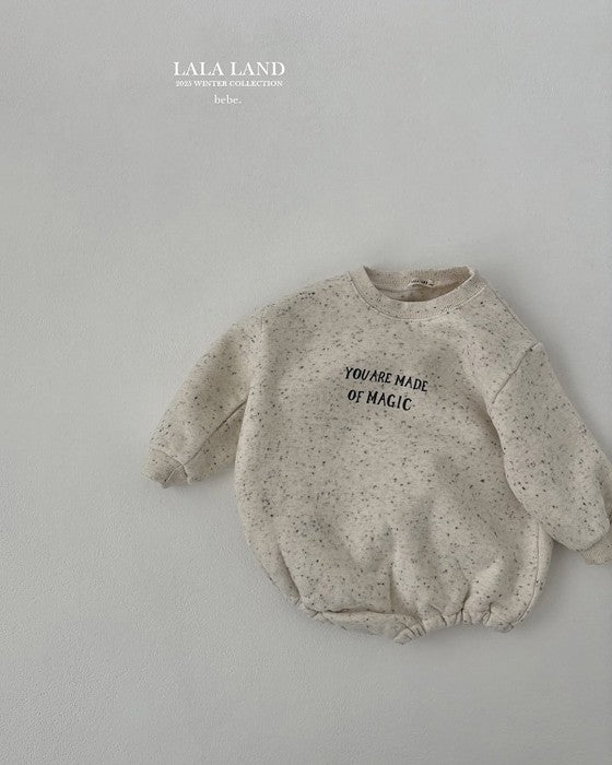 [lalaland]マジック裏起毛ロンパース