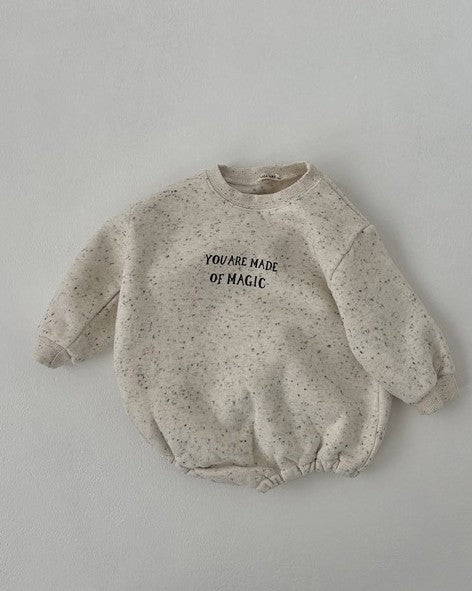 [lalaland]マジック裏起毛ロンパース