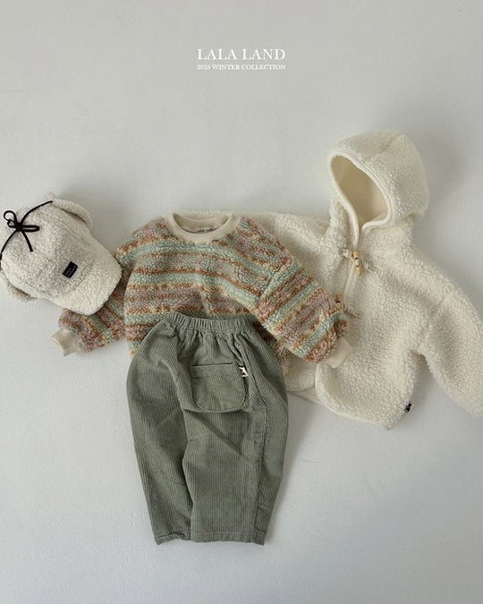 [lalaland]コーデュロイテーパードパンツ