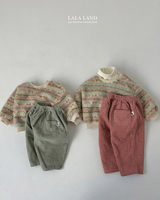 [lalaland]コーデュロイテーパードパンツ