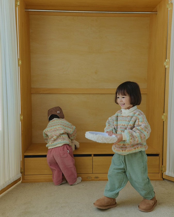 [lalaland]コーデュロイテーパードパンツ