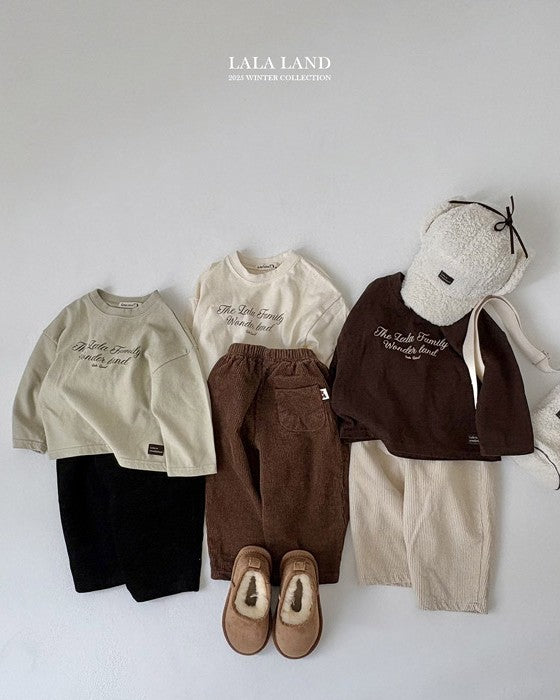 [lalaland]コーデュロイテーパードパンツ