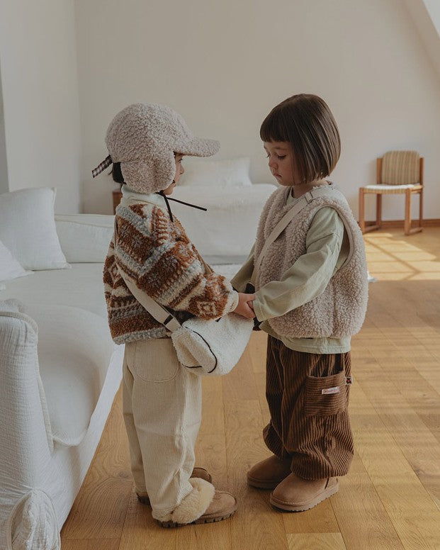 [lalaland]コーデュロイテーパードパンツ