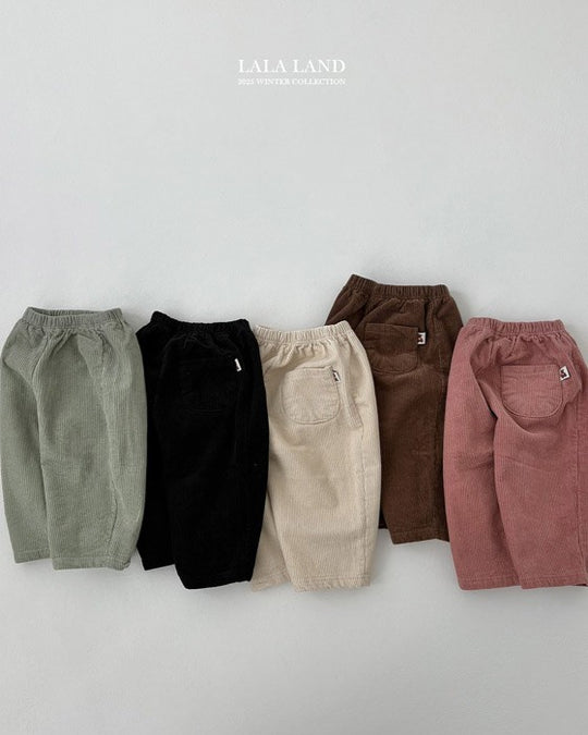 [lalaland]コーデュロイテーパードパンツ
