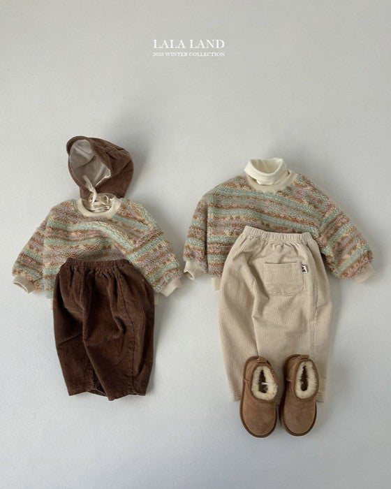 [lalaland]コーデュロイテーパードパンツ