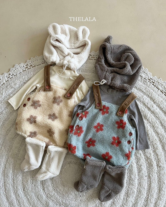 [thelala]スノーフラワーロンパース