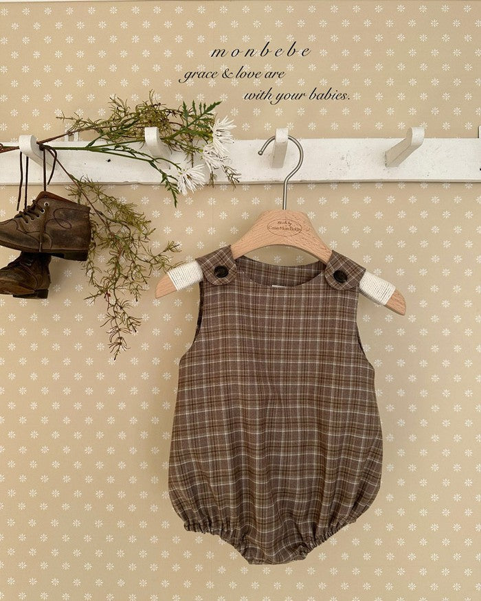 予約[monbebe]Romi check suit