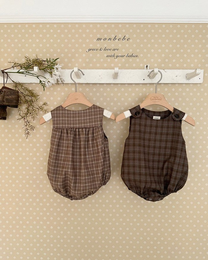 予約[monbebe]Romi check suit