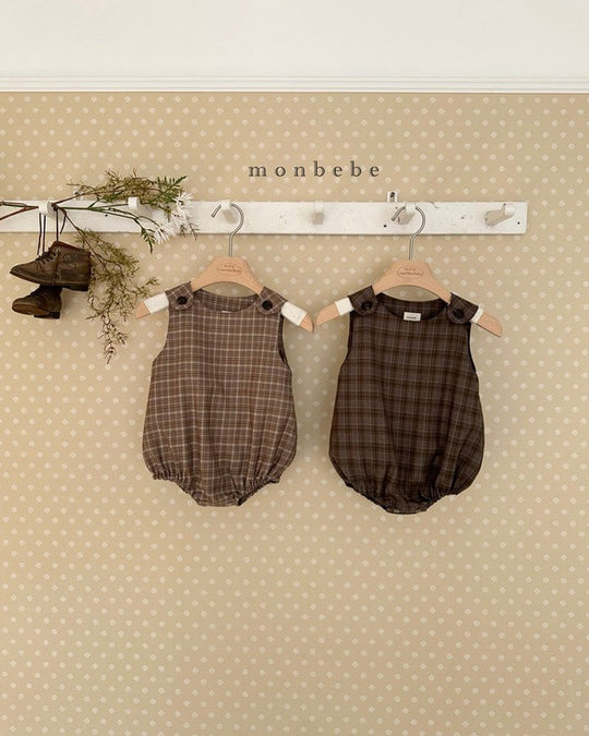 予約[monbebe]Romi check suit