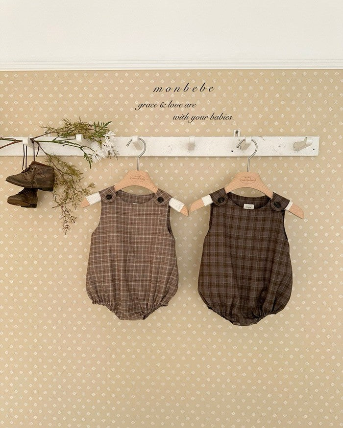 予約[monbebe]Romi check suit