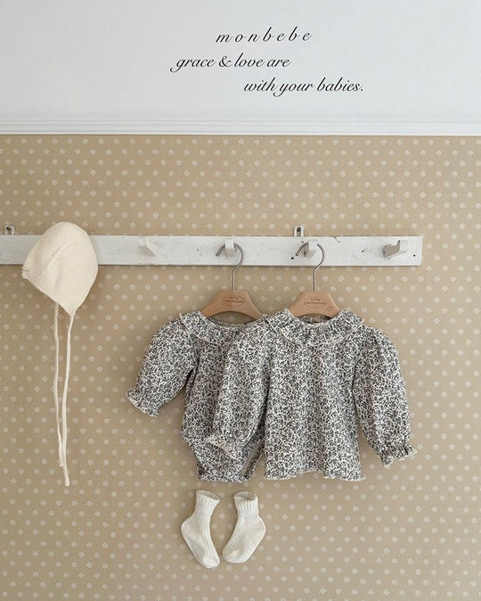 予約[monbebe]Puly leaf span suit