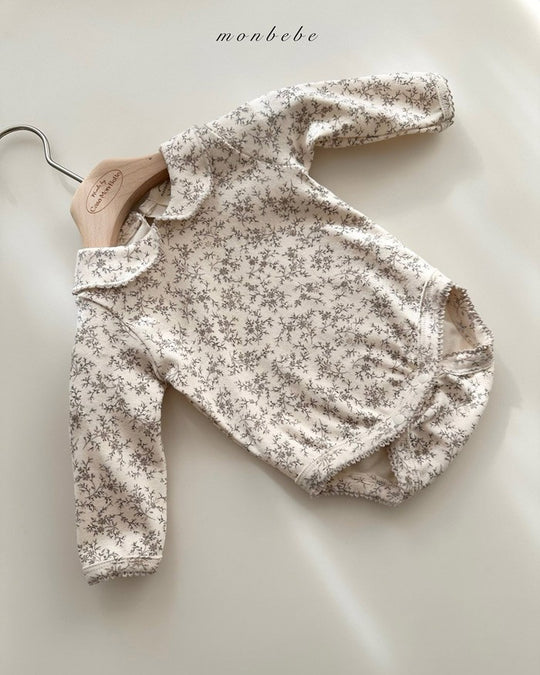 予約[monbebe]Print collar suit