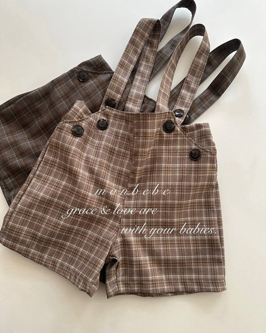 予約[monbebe]Roy suspender pants