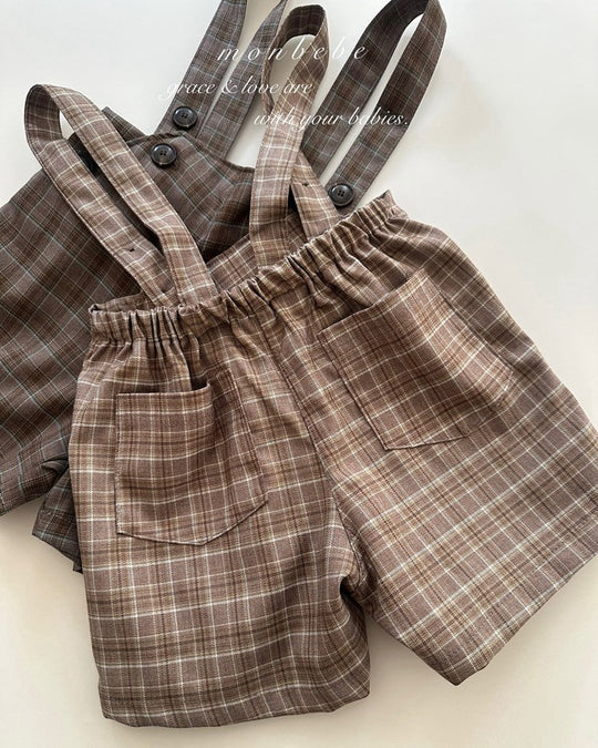 予約[monbebe]Roy suspender pants