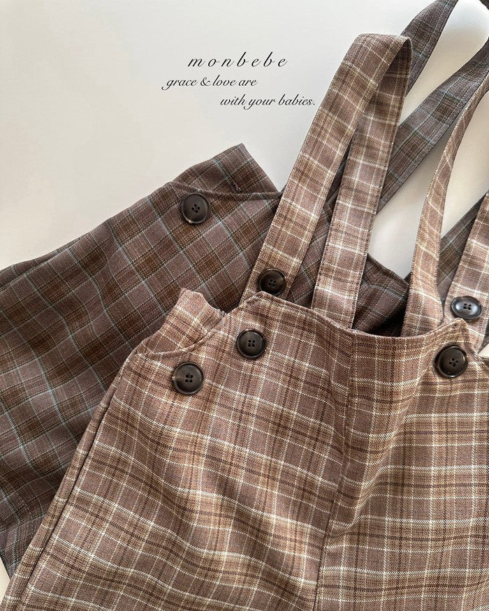 予約[monbebe]Roy suspender pants