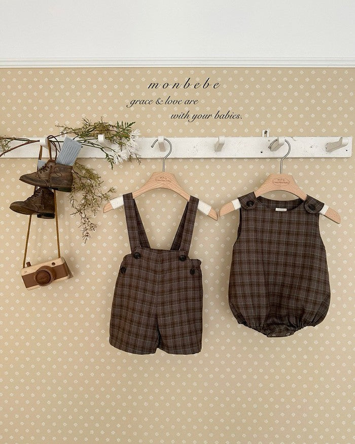 予約[monbebe]Roy suspender pants