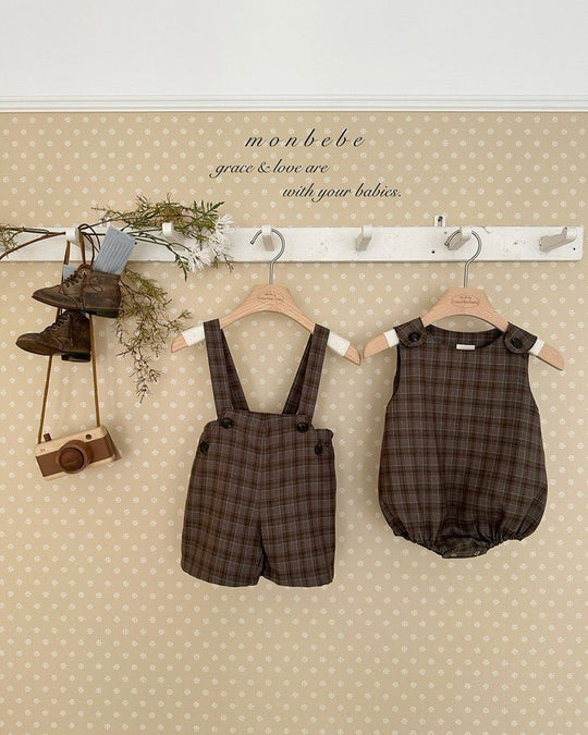 予約[monbebe]Roy suspender pants